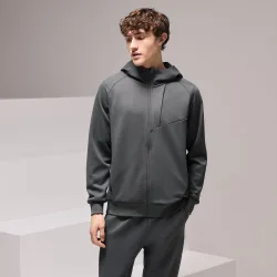 Sudadera abierta de viscosa con capucha Sportcasual para hombre