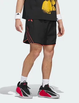 SHORT ANTHONY EDWARDS CRAZY LITE XL Black / Solar Turbo - Adidas - FashionsVida