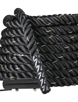 Corde Ondulatoire Functional Battle With Hook Black 12 m - Softee - FashionsVida