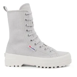Unisex Womens/ladies 2641 Alpina High Tops (Grey Silver/avorio) - Size Uk 5