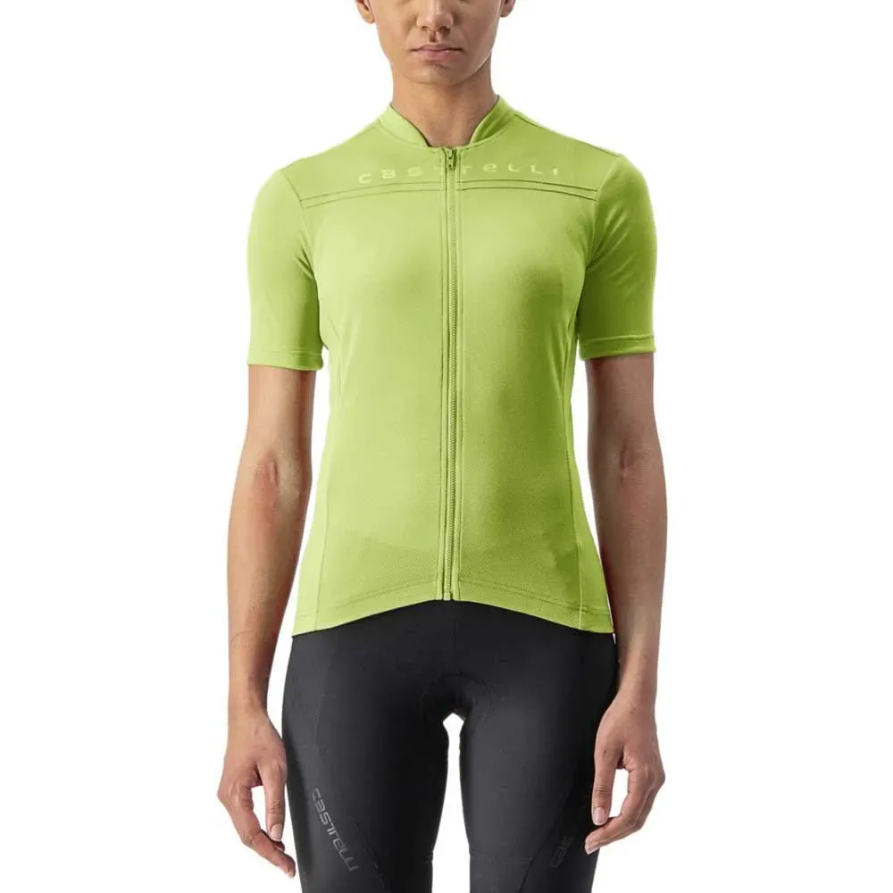 Maglia A Maniche Corte Anima Bright Lime - Castelli - FashionsVida