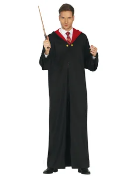 Zauberschüler-Robe für Herren Halloween Cosplay schwarz-rot - male - FIESTAS GUIRCA, S.L. - FashionsVida