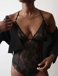 Savannah Lace Body Black female