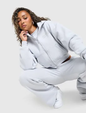 OG Ion v2 Boxy Full-Zip Hoodie - Damen, Grau - female - Size: XL - Hoodrich - FashionsVida