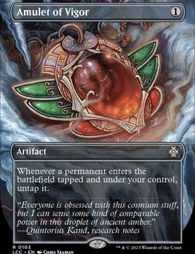 Amulet of Vigor (Treasure Trove Box Topper) Lost Caverns of Ixalan Commander - Magic: The Gathering - FashionsVida