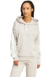 Essentials 3-stripes sudadera mujer Beige (XL)