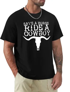 Save a Horse Ride a Cowboy Shirt T-Shirt Basic Breathable Solid Color T-Shirt - Aliexpress - FashionsVida