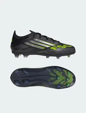 Scarpe da calcio F50 Elite Terreni Compatti Bambini 33 Core Black / Iron Metallic / Lucid Lemon - Adidas - FashionsVida