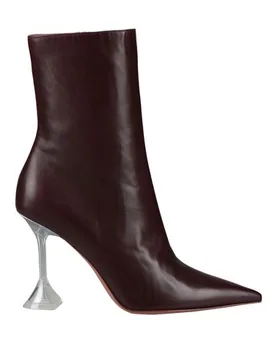 Botines de caña alta Mujer Burdeos 36,37 Mujer - Amina Muaddi - FashionsVida