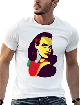 Pop art lady face T-Shirt t shirt man luxury t shirts for man pack white t shirts for man cotton T-shirt - Aliexpress - FashionsVida
