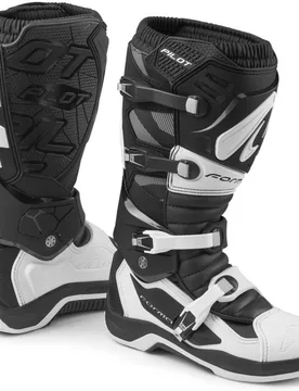 Stivali Moto Cross Enduro MX PILOT Nero Bianco taglia 40 - Forma - FashionsVida