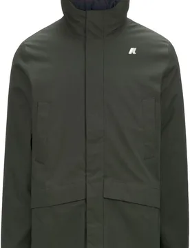 Parka isolante et imperméable - Jarno Twill Marmotta Green B Blue A - Taille S - Vert - K-way - FashionsVida