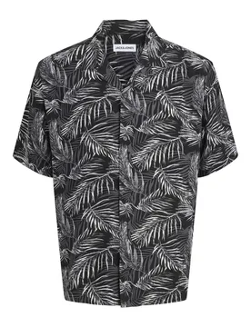 JJEJEFF RESORT AOP SHIRT S/S N mae - L - FashionsVida