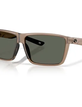 Rincon Ii Polarized Sunglasses Matte Brown Smoke Gray 580G/CAT3 Men - Costa - FashionsVida