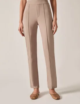 Women's Cigarette Trousers Taupe Size: 20 - Taupe - Size: 20 - James Lakeland - FashionsVida