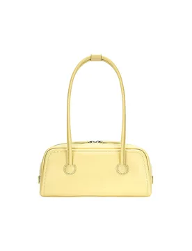 Borsa in pelle - Borsa a tracolla SOFT BOSTON EW giallo - Margesherwood - FashionsVida