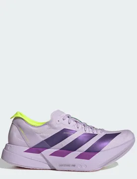 SCARPE DA RUNNING ADIZERO ADIOS PRO 4 38 2/3 Purple Tint / Solar Purple / Signal Green - Adidas - FashionsVida