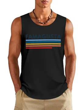 Famagusta Cyprus Tank Top men gym clothing gym clothes men summer 2025 - Aliexpress - FashionsVida