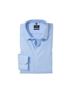 Camisa SUPER SLIM azul claro 36 - Olymp No.6 - FashionsVida