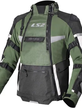 Giubbotto Moto X-MASTER MAN Nero Verde Grigio taglia 2XL - LS2 - FashionsVida