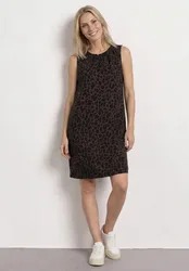Knielanges Kleid mit Rundhalsausschnitt female Braun