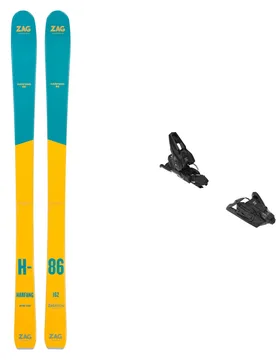 Packs (skis + fix) - Skis all-mountain - Pack Harfang 86 Lady 2025 en Bois - Jaune - ZAG - FashionsVida