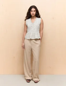 Top de mujer gomas volantes - Easy Wear - FashionsVida
