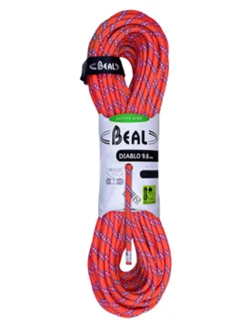 Corde d'escalade - Diablo Unicore 9.8mm Red - Taille 60 m - Rouge - Beal - FashionsVida