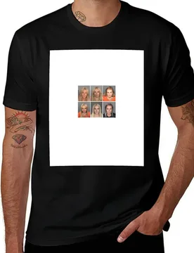 Lindsay Lohan Mugshots T-Shirt Work Daily Short Sleeve Top T-Shirt - Aliexpress - FashionsVida
