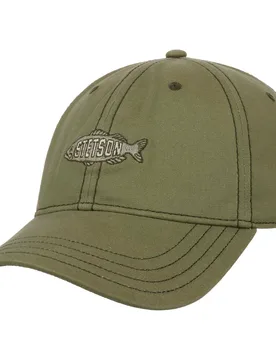 Washed Canvas Fish Cap by - olive - Female - Size: One Size - Stetson - FashionsVida