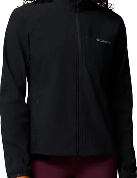 Fleece warm und wasserabweisend mit Reißverschluss Superior Summit Grid Full Zip Black für Damen Größe M schwarz - Columbia - FashionsVida