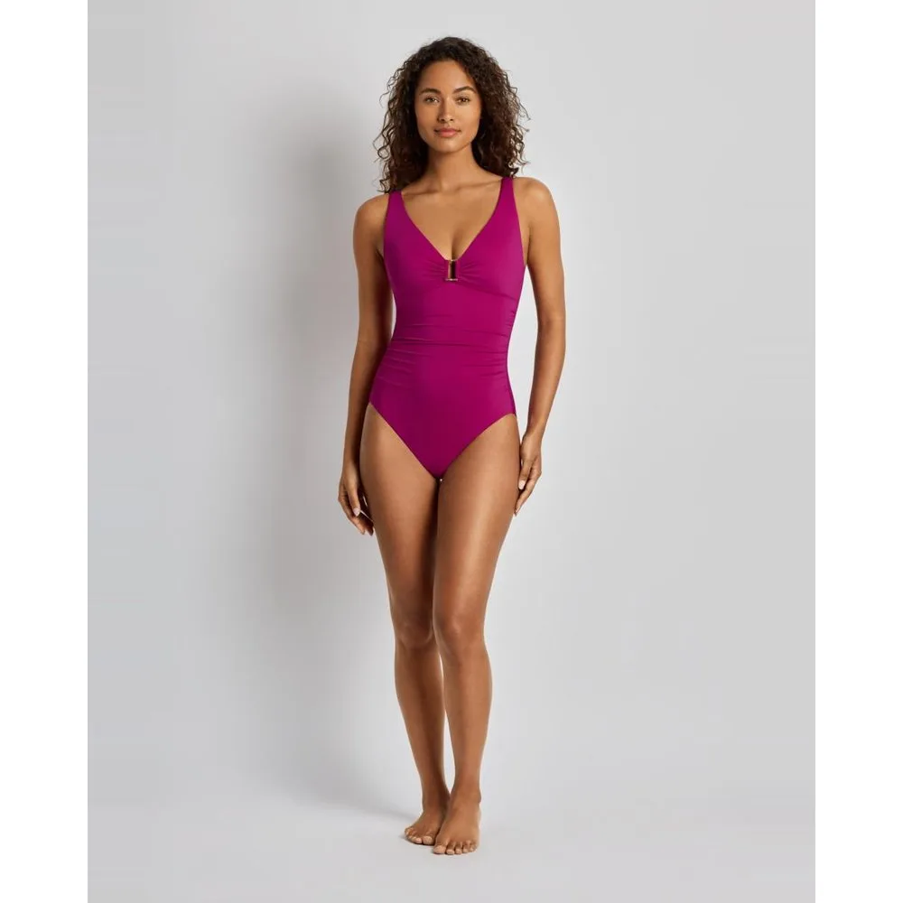 Bañador de mujer efecto control ligero - Lauren Ralph Lauren - FashionsVida