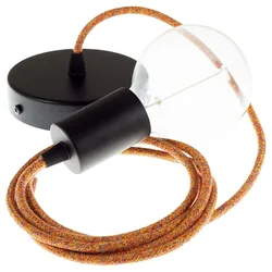Cables Suspension Luminaire Rx07 2 M Indian Summer / Black One Size