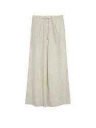 Pantalón de vestir de pernera ancha gris claro 42