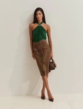 Top halter de punto - Lion of Porches - FashionsVida