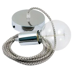 Cables Suspension Luminaire Rd64 Lozenge 50 Cm Anthracite / Chrome Plated One Size