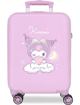 Maleta de cabina kuromi current mood rígida con capacidad de 35l - Disney - FashionsVida