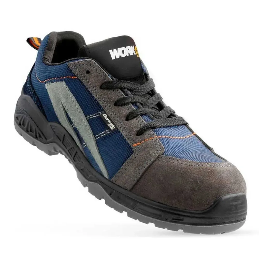 Chaussures De Sécurité Buffalo S1p Src Brown / Blue EU 45 - Workfit - FashionsVida
