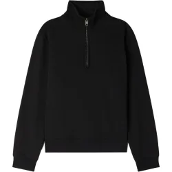 Sudadera con cremallera de hombre de algodón de corte clásico
