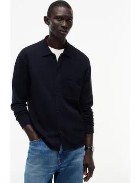 Sobrecamisa de punto de caballero lisa - Tommy Hilfiger - FashionsVida