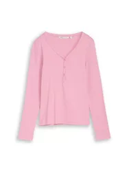 Striped henley T-shirt female