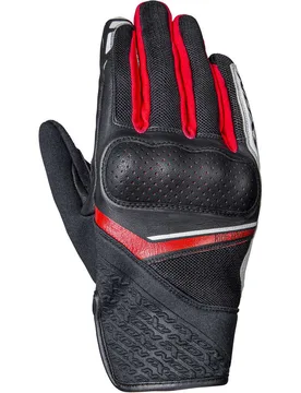 Guanti Moto In Tessuto Estivi RS LAUNCH Nero Rosso taglia M - Ixon - FashionsVida