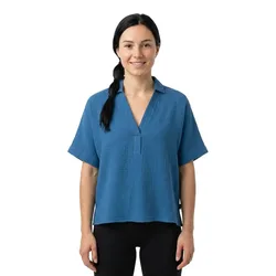 Chemise à Manches Courtes Denis Mediterranean Blue XS