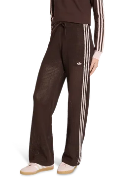 Firebird Women Pants - Brown - Size S (8-10) - Poly Mesh - Brown - Size: Small - Adidas - FashionsVida