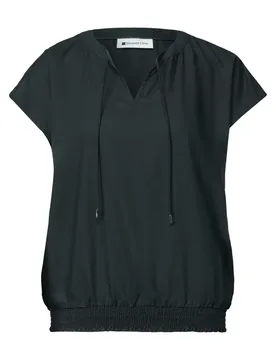 LTD QR Splitneck blouse w smok female - 34 - FashionsVida
