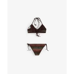 Bikini completo con top ajustable y braguita con lazos