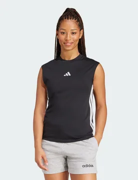 Canotta Essentials 3-Stripes Cotton Lifestyle XS Black / White - Adidas - FashionsVida