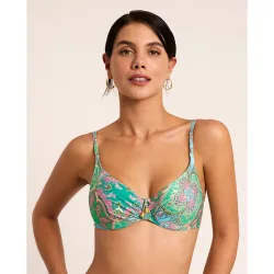 Top de bikini de mujer, capacidad con aro, colección boheme