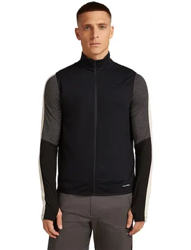 Gilet 300 Real Descender Black L - Icebreaker - FashionsVida
