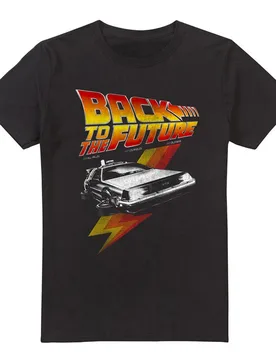T-Shirt - Retro - S bis 5XL - für Männer - Größe XL - schwarz - Lizenzierter Fanartikel - Männer - male - Zurück in die Zukunft - FashionsVida